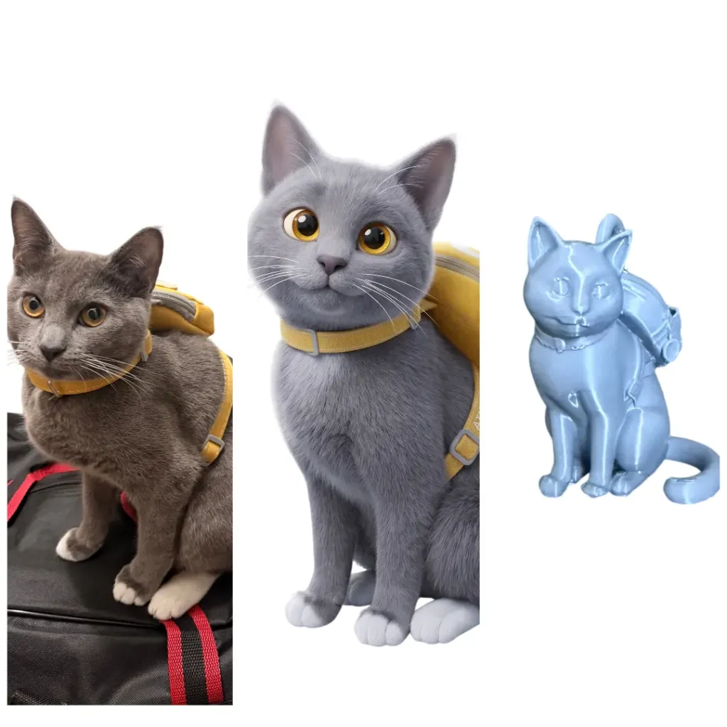 Custom 3D Pet Figurine – Photo-to-3D Miniature